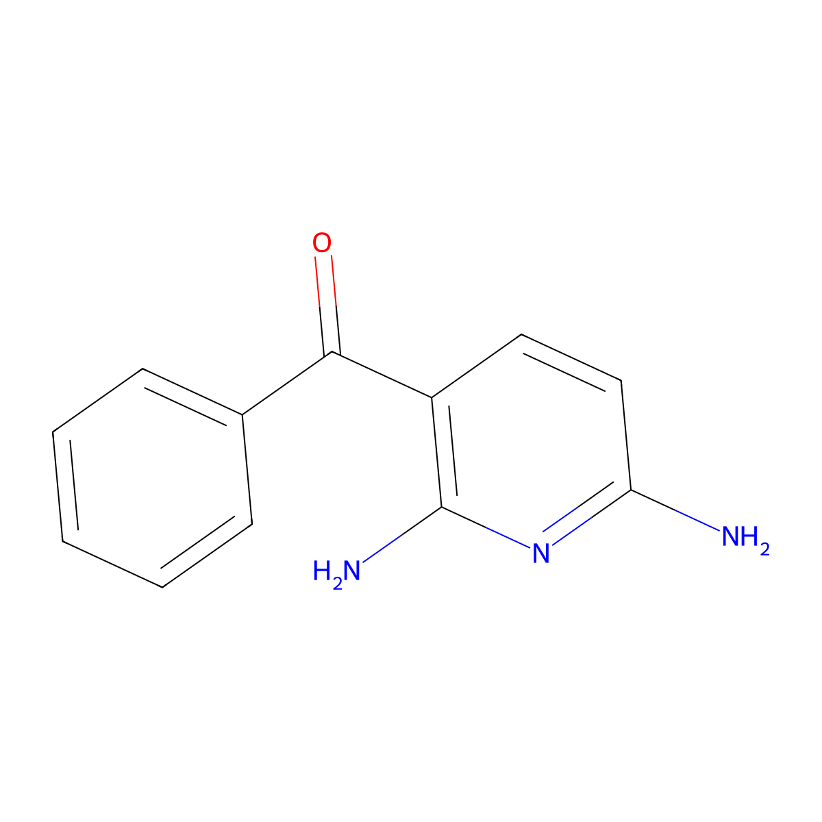 (2,6-Diaminopyridin-3-yl)(phenyl)methanone molecular structure, CAS 852997-66-1