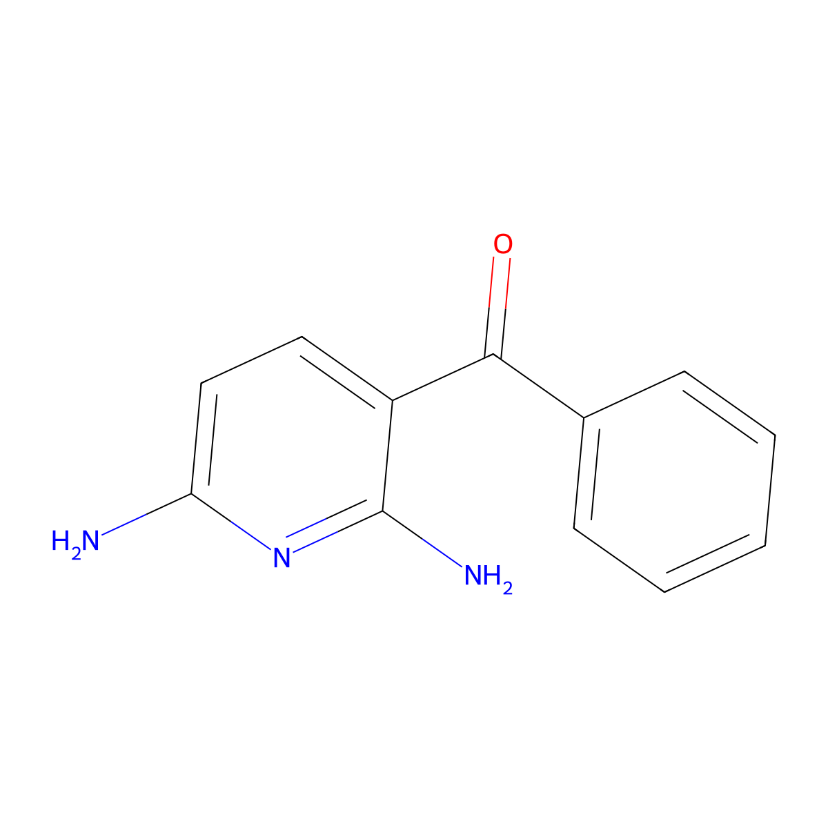 (2,6-Diaminopyridin-3-yl)(phenyl)methanone molecular structure, CAS 852997-66-1