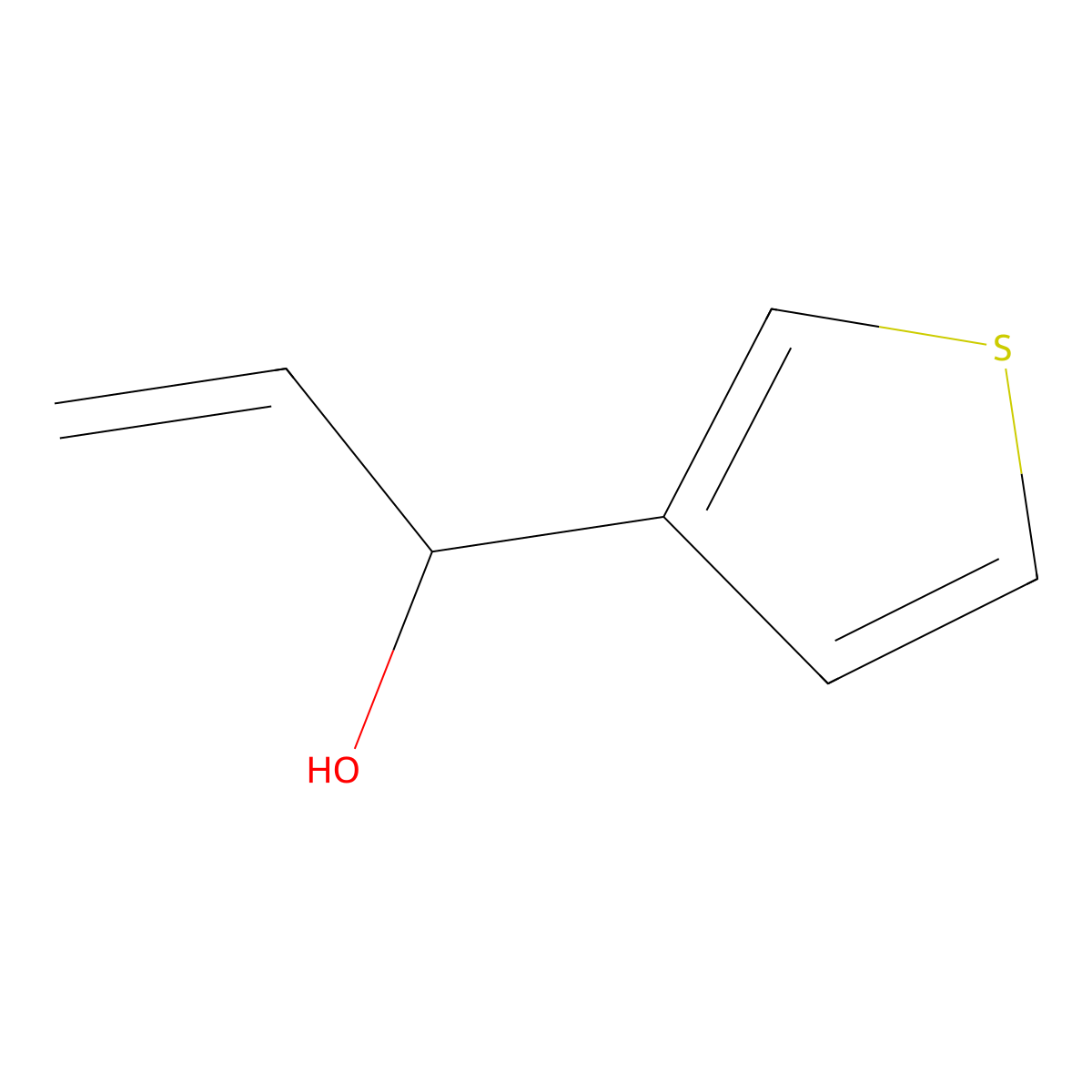 1-(Thiophen-3-yl)prop-2-en-1-ol molecular structure, CAS 852998-62-0