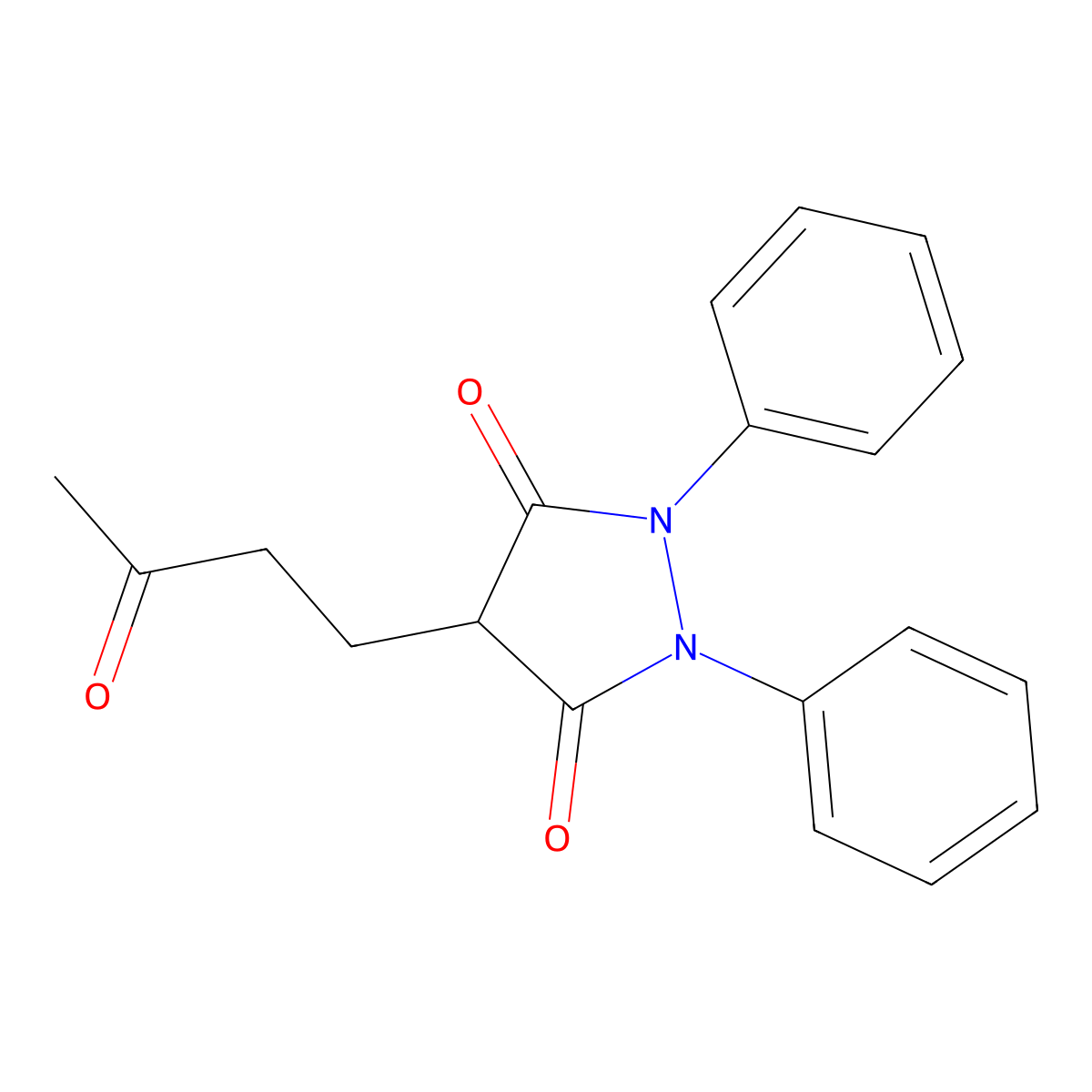 Kebuzone molecular structure, CAS 853-34-9