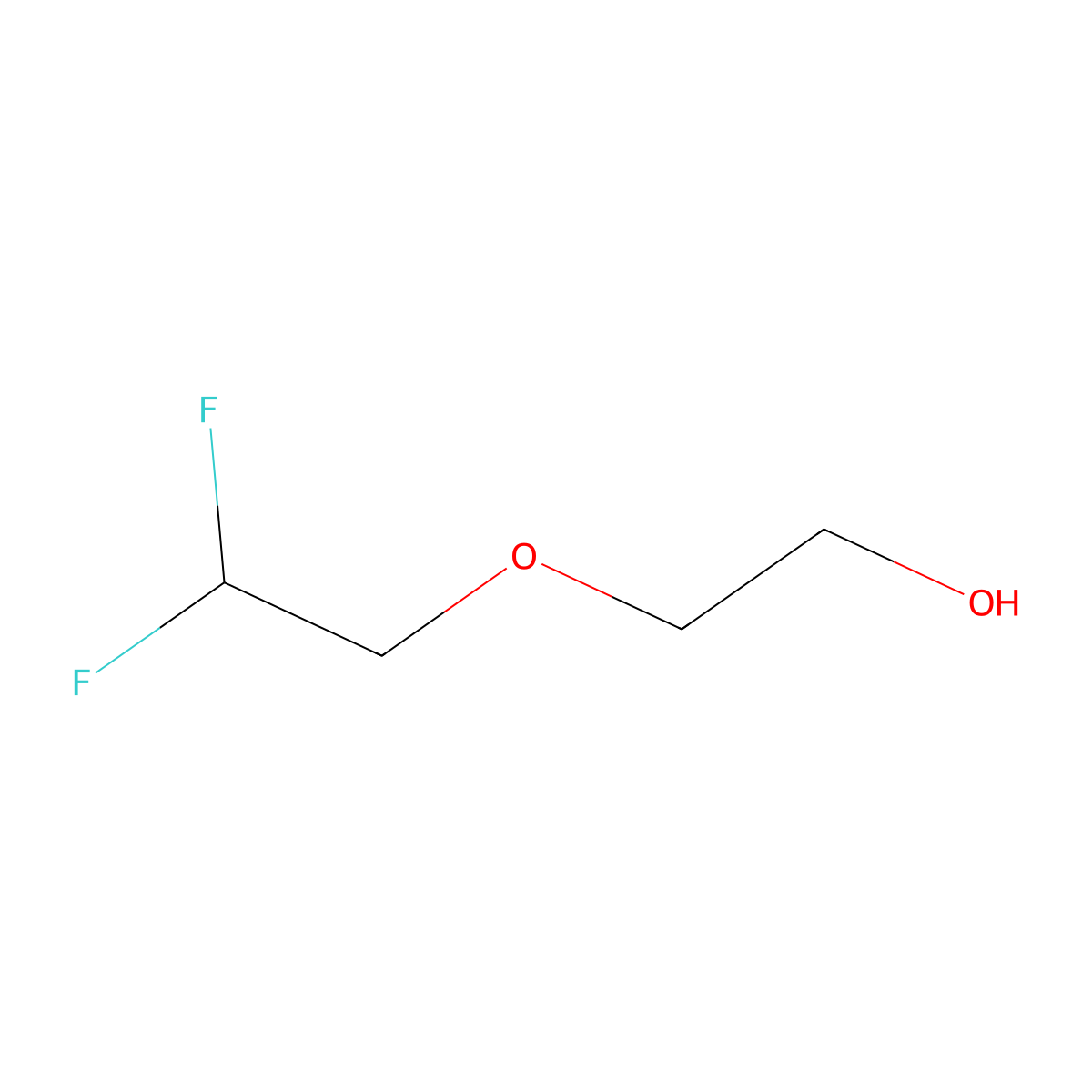 2-(2,2-Difluoroethoxy)ethanol molecular structure, CAS 853005-07-9