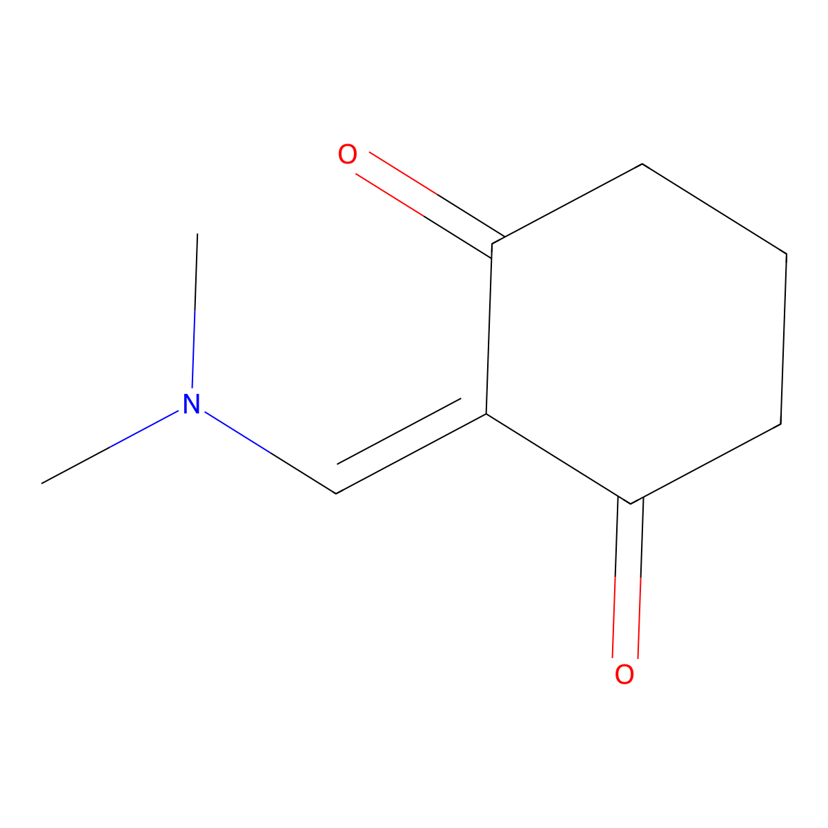 2-[(Dimethylamino)methylidene]cyclohexane-1,3-dione molecular structure, CAS 85302-07-4