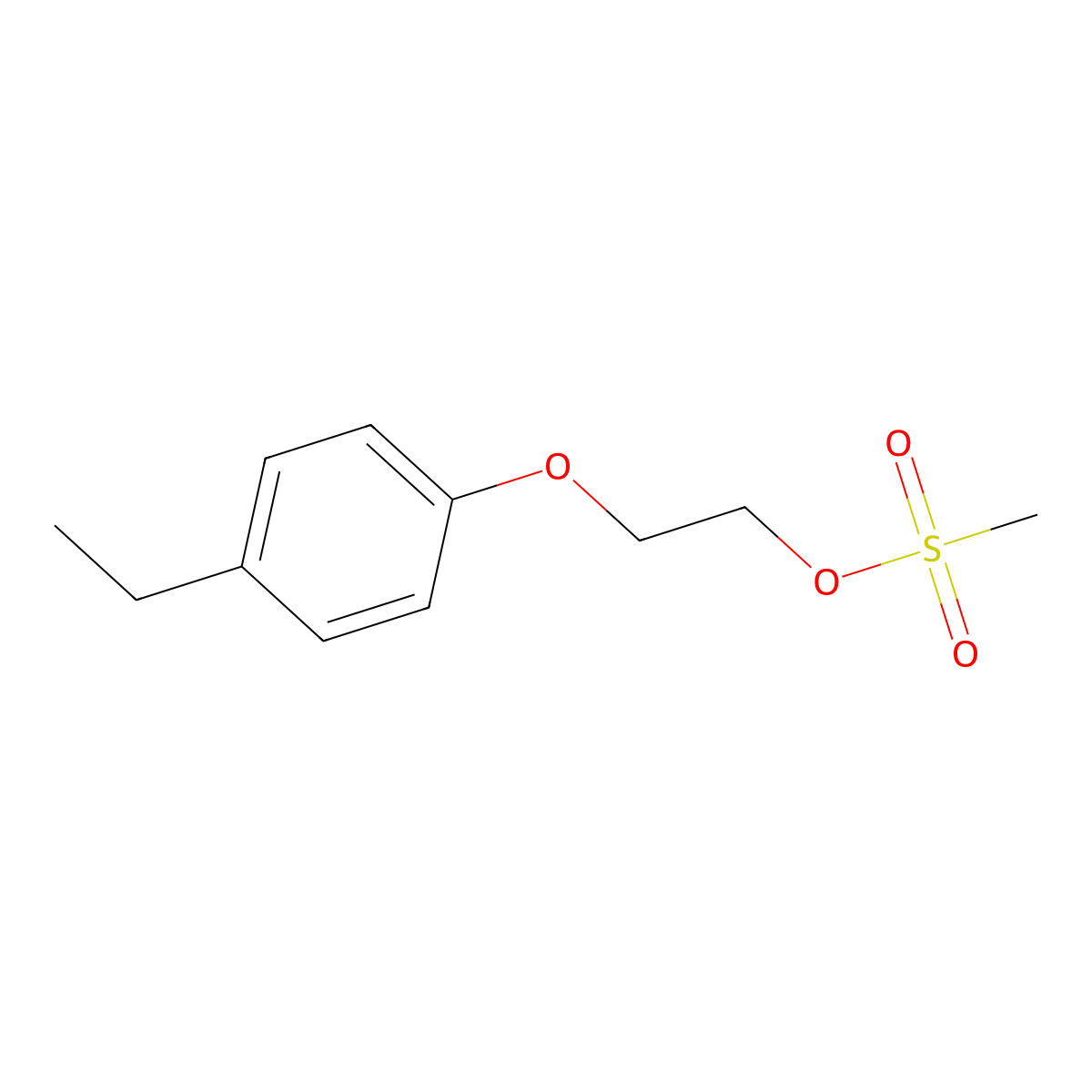 2-(4-Ethylphenoxy)ethyl methanesulfonate molecular structure, CAS 853020-80-1