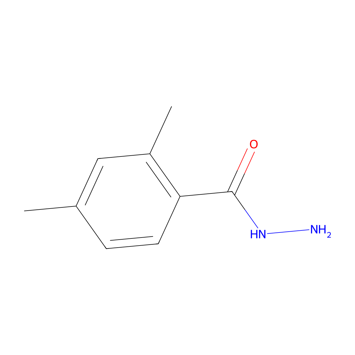 2,4-Dimethylbenzohydrazide molecular structure, CAS 85304-03-6