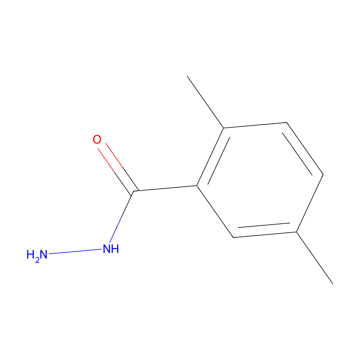 2,5-Dimethylbenzohydrazide molecular structure, CAS 85304-04-7