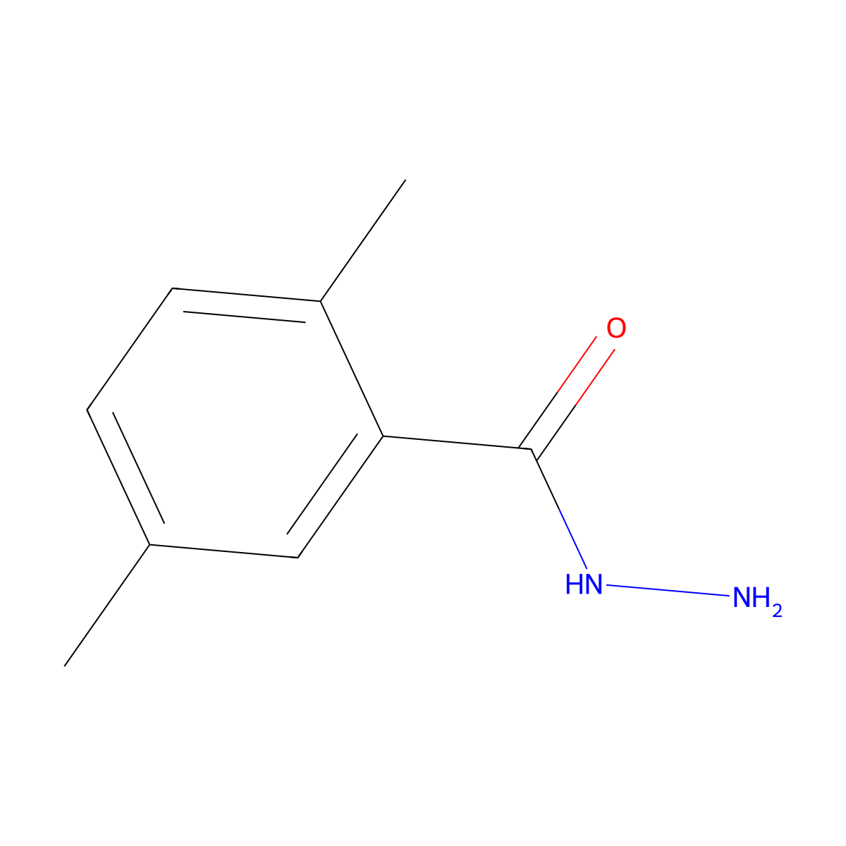 2,5-Dimethylbenzohydrazide molecular structure, CAS 85304-04-7