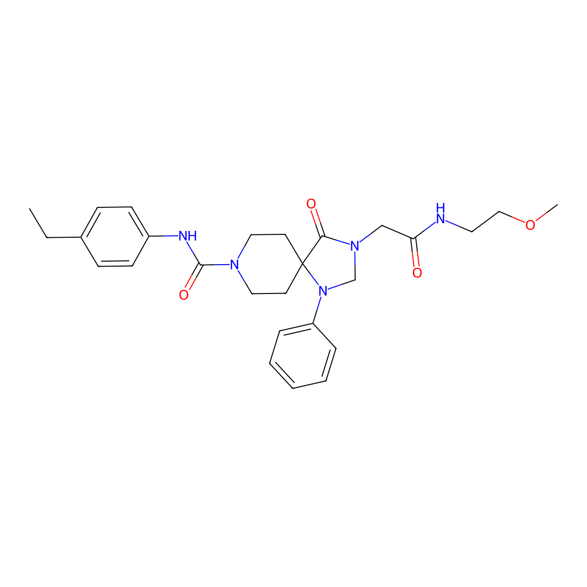 N-(4-Ethylphenyl)-3-{[(2-methoxyethyl)carbamoyl]methyl}-4-oxo-1-phenyl-1,3,8-triazaspiro[4.5]decane-8-carboxamide molecular structure, CAS 853109-71-4