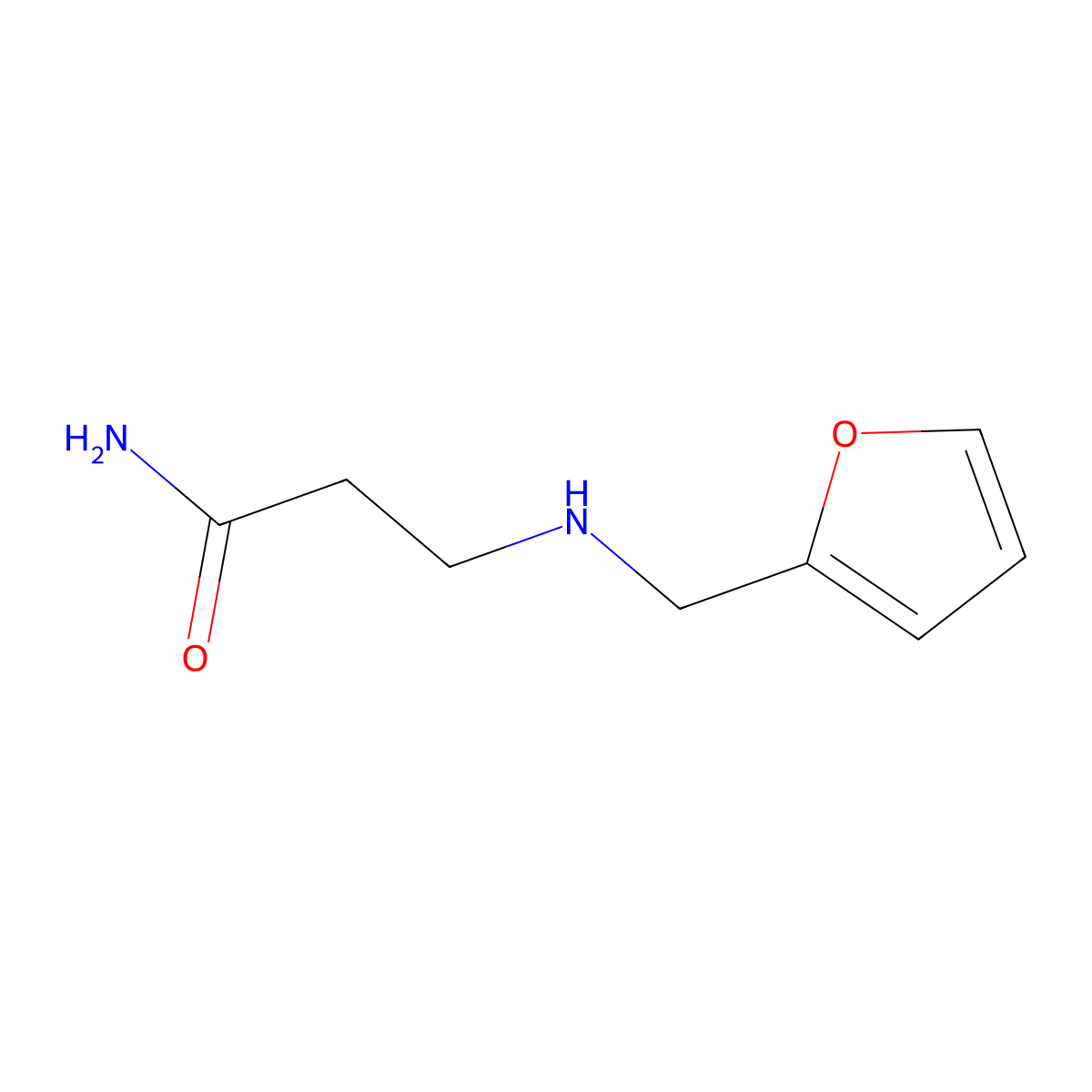 3-[(2-Furylmethyl)amino]propanamide molecular structure, CAS 853127-43-2