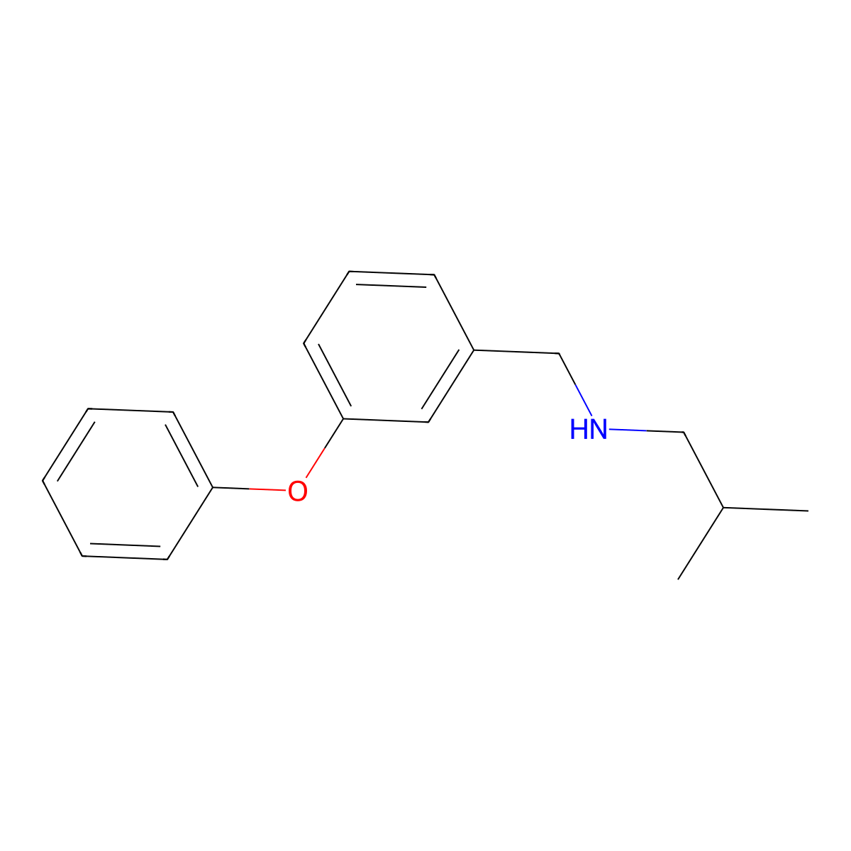 (2-Methylpropyl)[(3-phenoxyphenyl)methyl]amine molecular structure, CAS 853146-13-1
