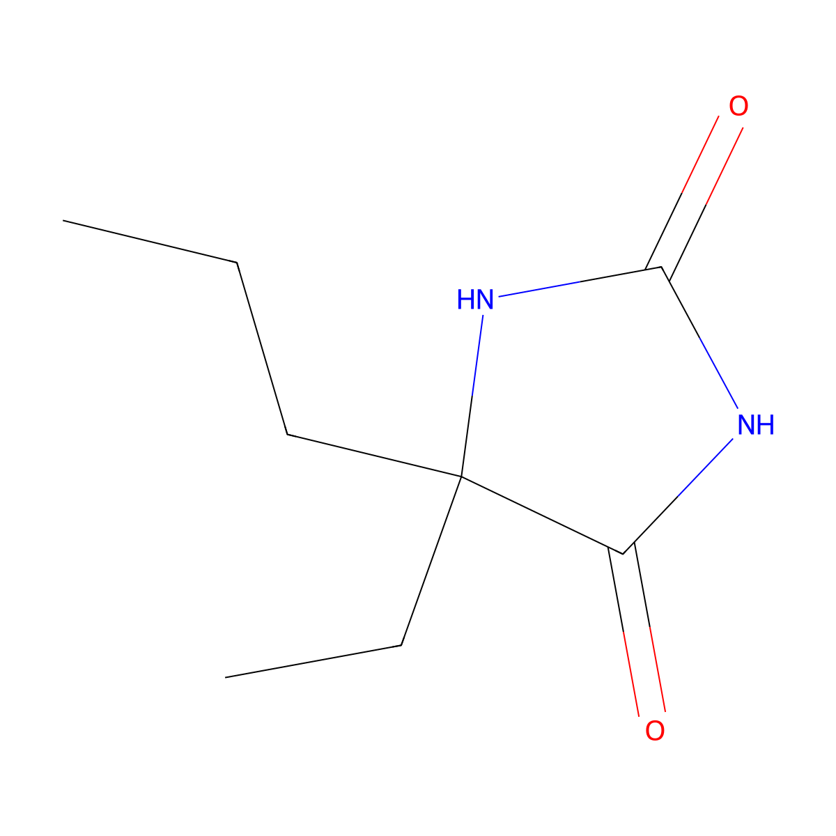 5-Ethyl-5-propylimidazolidine-2,4-dione molecular structure, CAS 85320-28-1