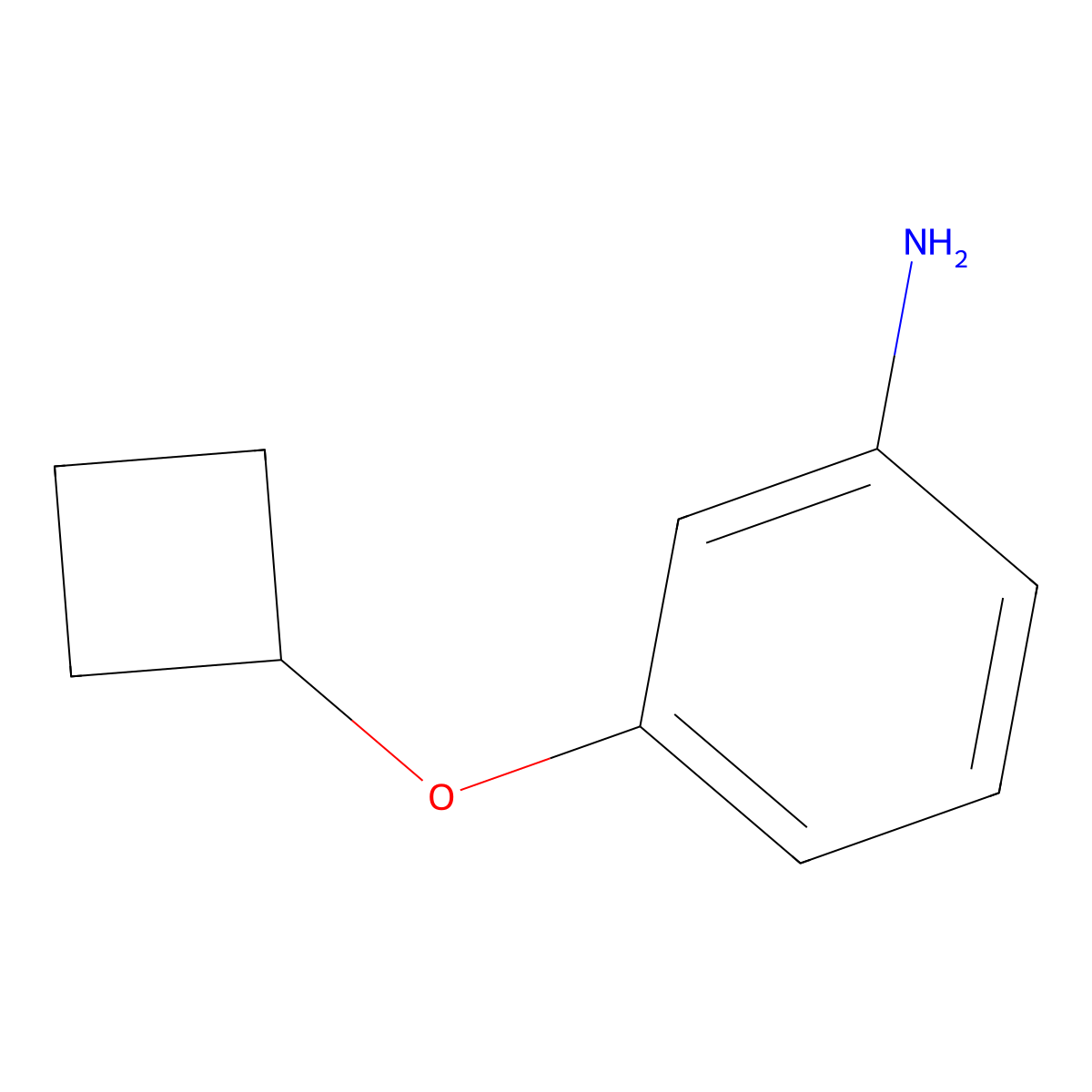 3-Cyclobutoxyaniline molecular structure, CAS 853200-97-2