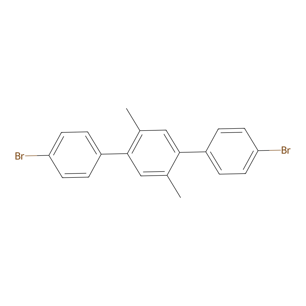 2,5-Bis(4-Bromophenyl)-p-xylene molecular structure, CAS 853234-55-6