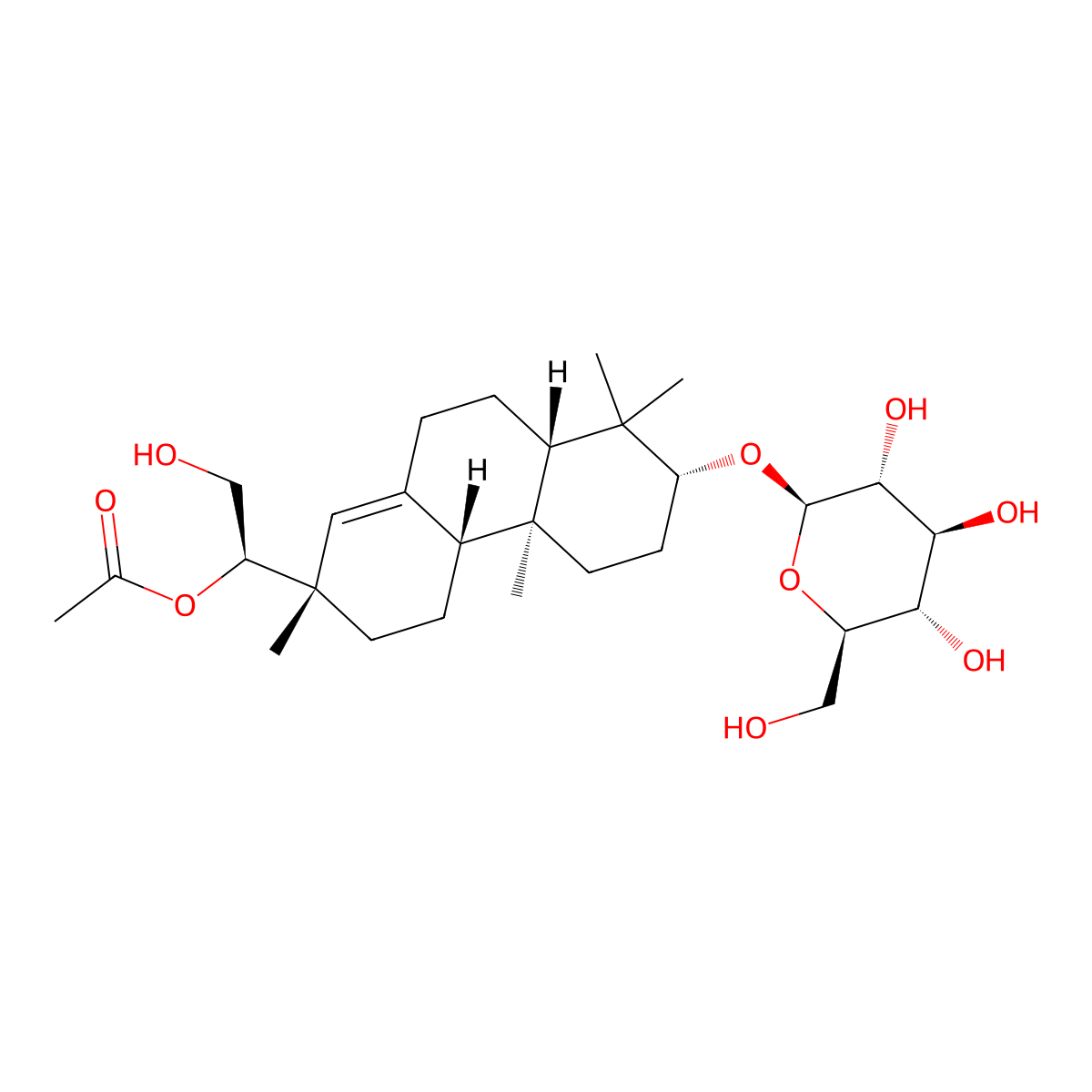 Hythiemoside B molecular structure, CAS 853267-90-0
