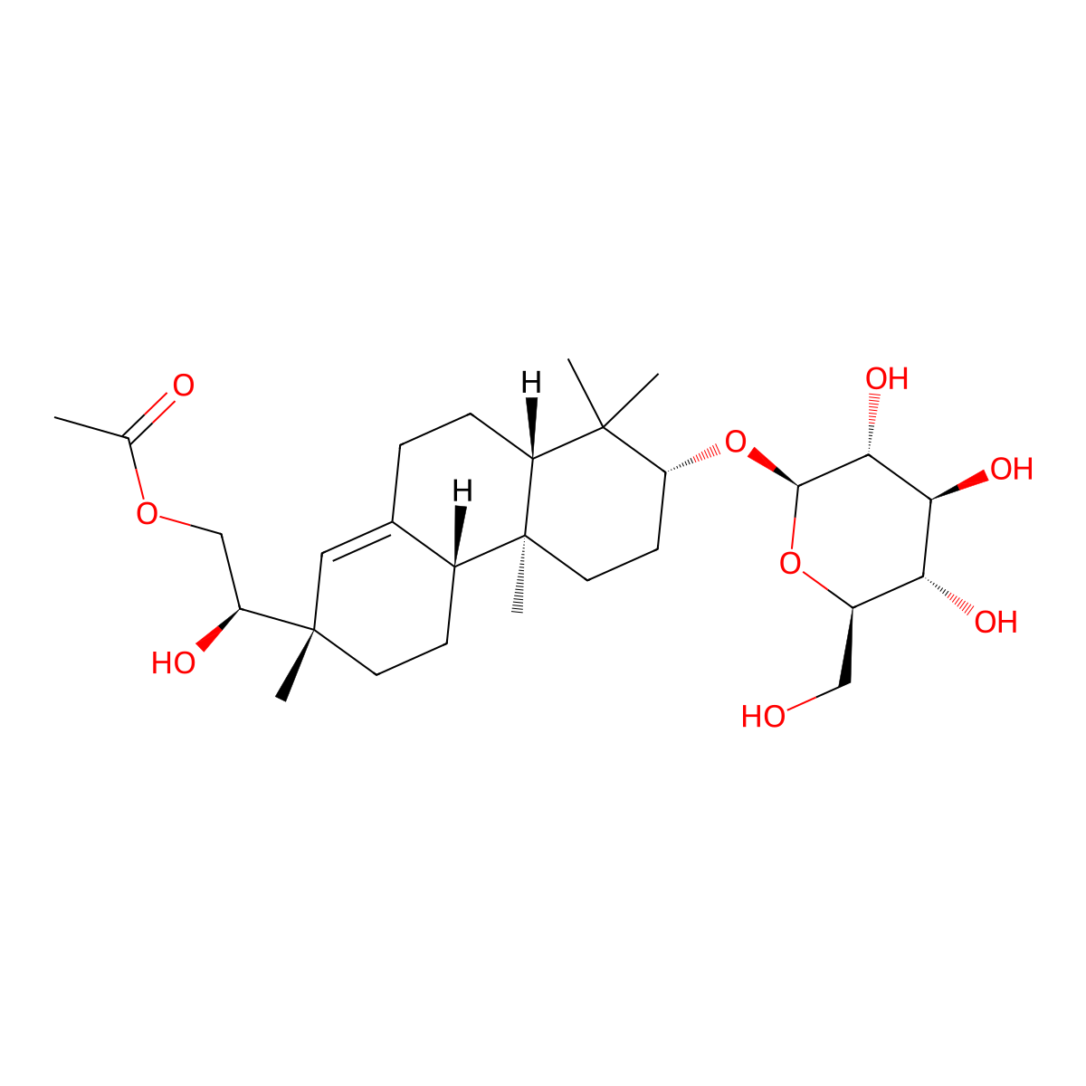 Hythiemoside A molecular structure, CAS 853267-91-1