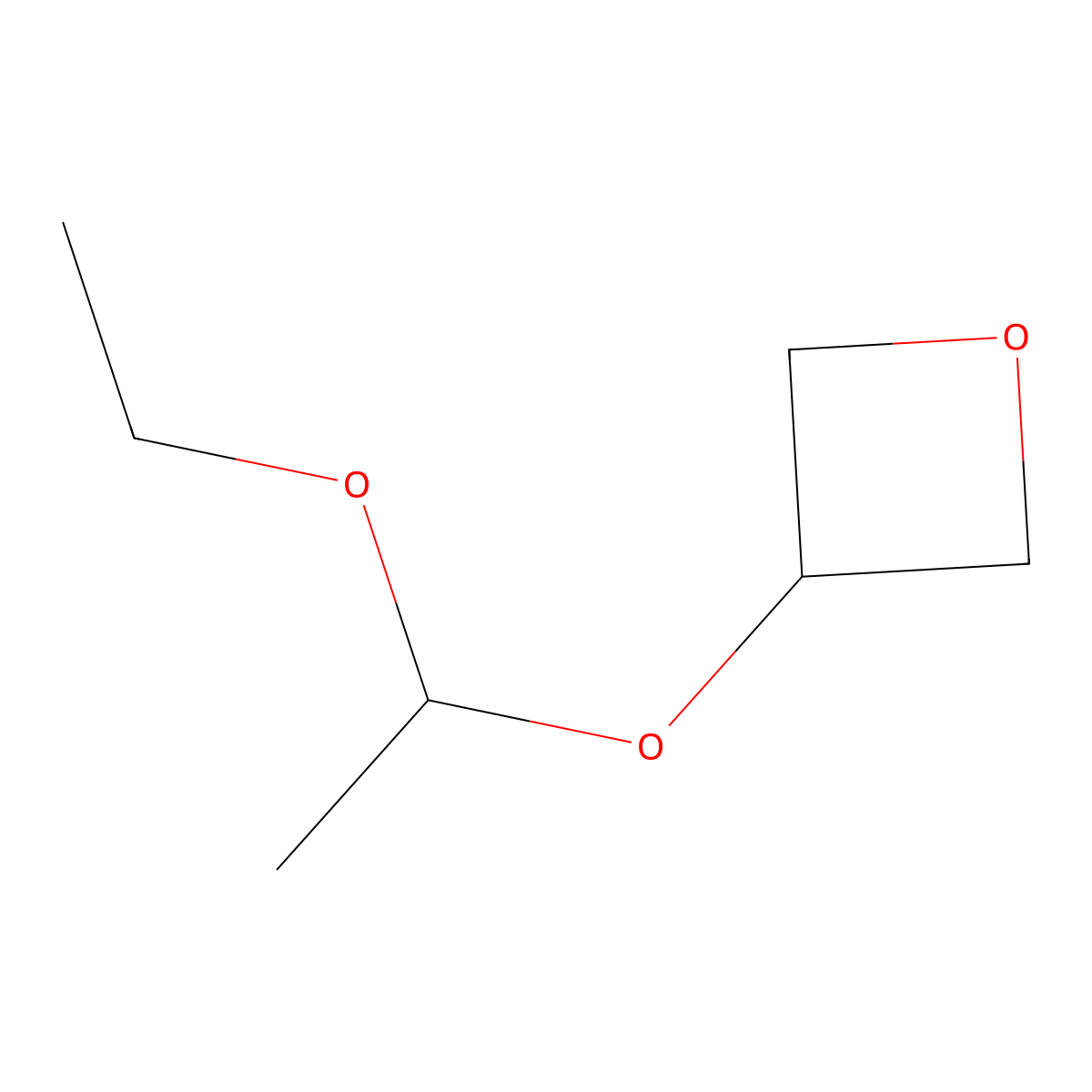 3-(1-Ethoxyethoxy)oxetane molecular structure, CAS 85328-36-5