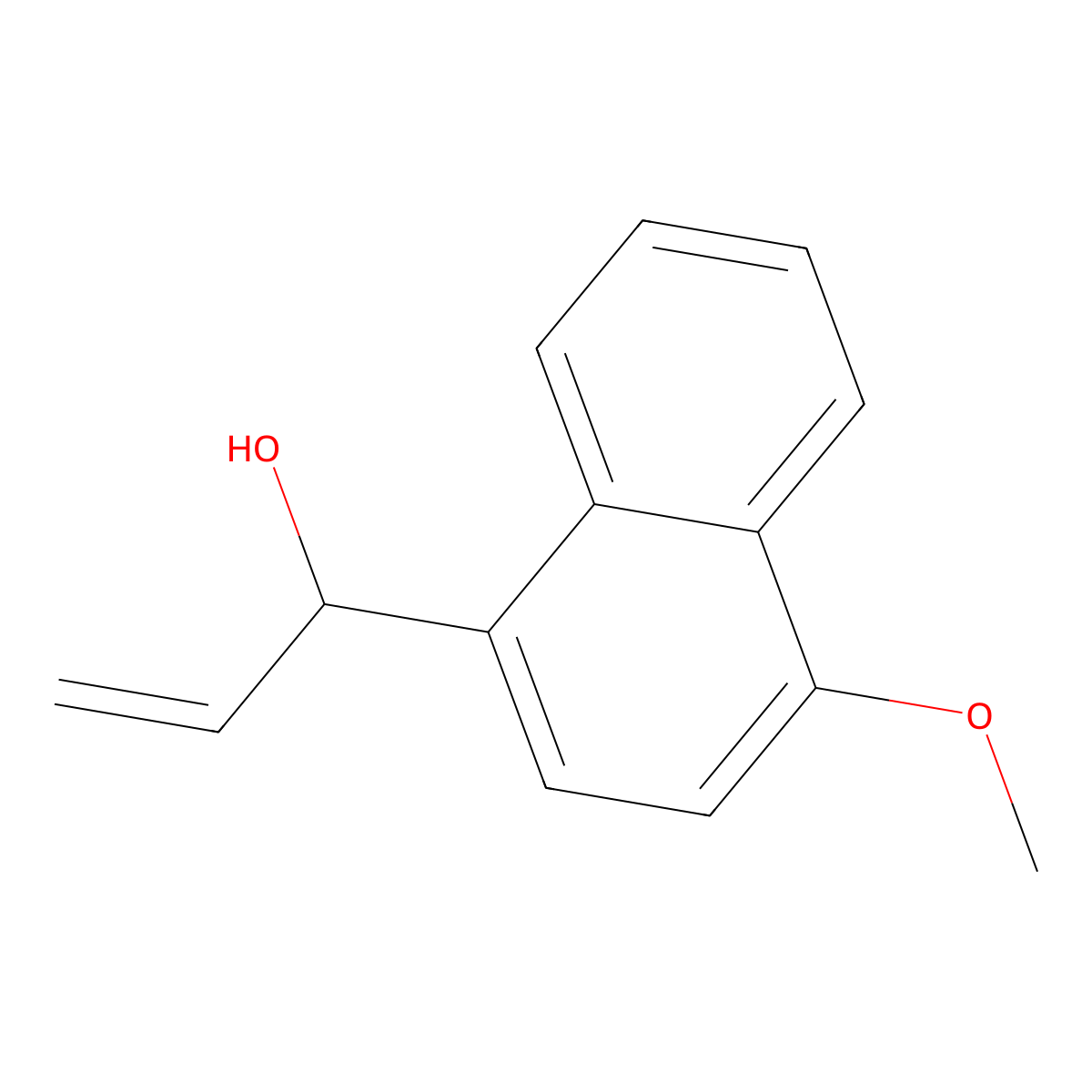 1-(4-Methoxynaphthalen-1-yl)prop-2-en-1-ol molecular structure, CAS 85328-81-0