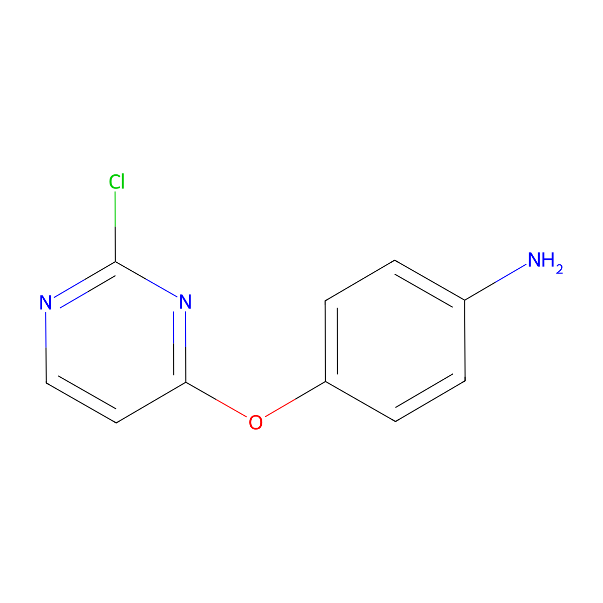 4-[(2-Chloropyrimidin-4-yl)oxy]aniline molecular structure, CAS 853299-33-9