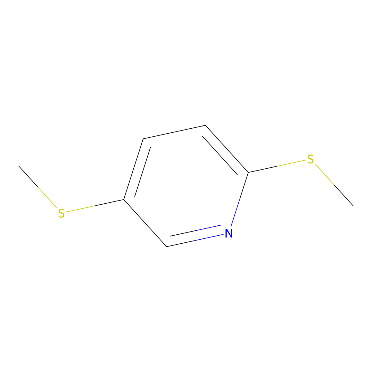 2,5-Bis(methylthio)pyridine molecular structure, CAS 85330-62-7