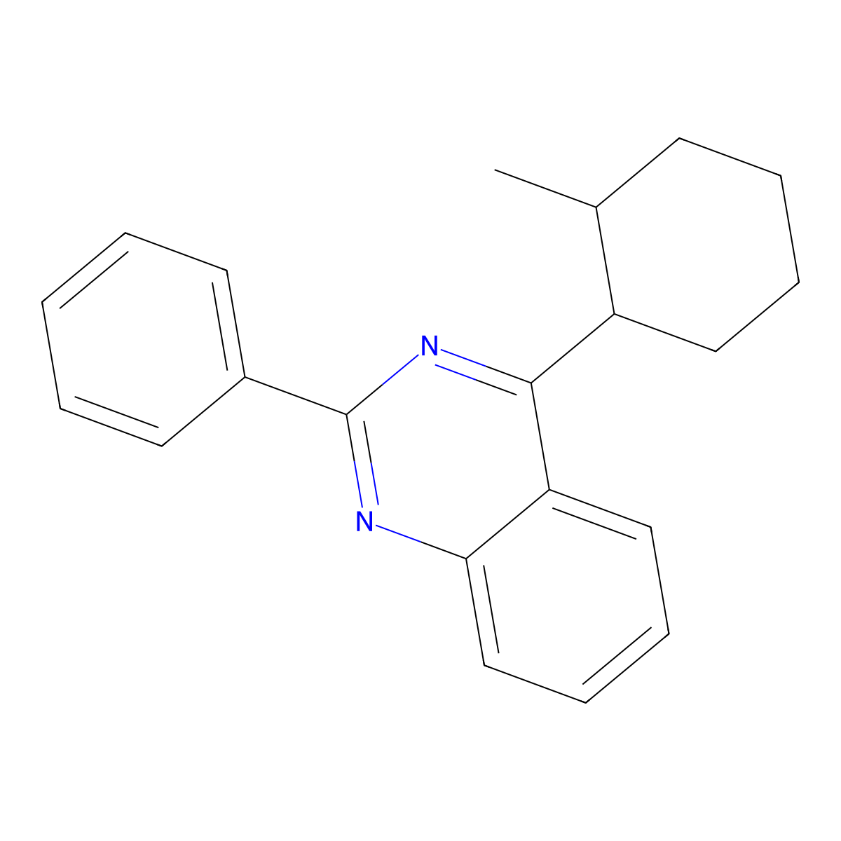 4-(2-Methylcyclohexyl)-2-phenylquinazoline molecular structure, CAS 853310-67-5
