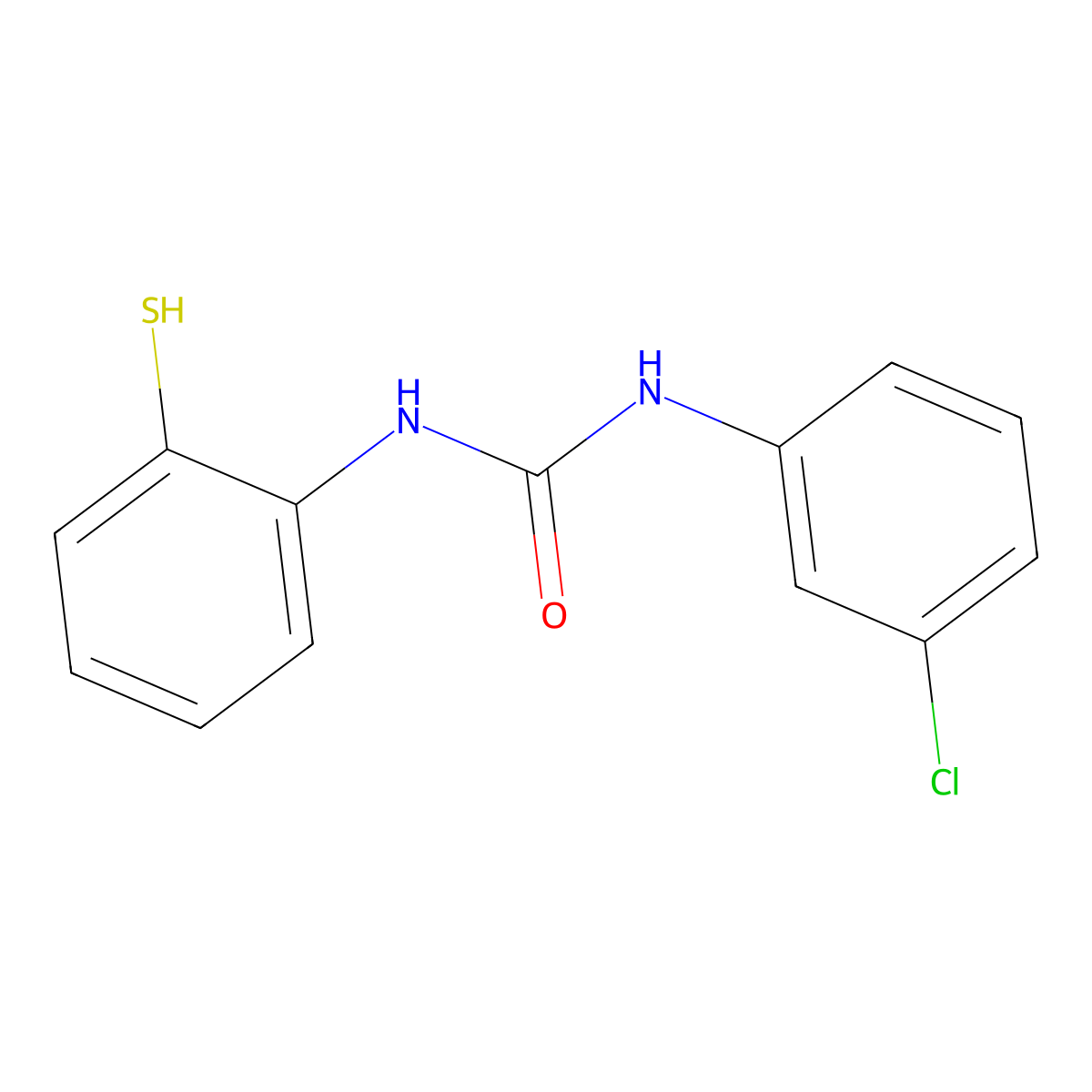 N-(3-Chlorophenyl)-N'-(2-mercaptophenyl)urea molecular structure, CAS 853318-51-1