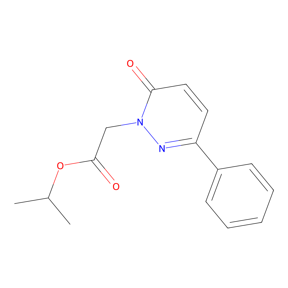 Isopropyl (6-oxo-3-phenyl-1(6H)-pyridazinyl)acetate molecular structure, CAS 853329-87-0