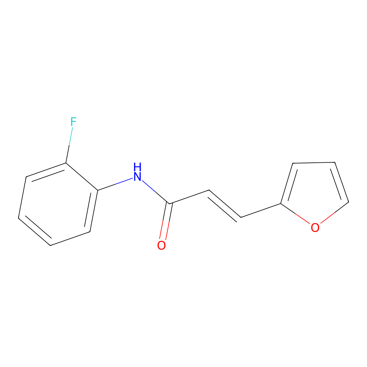 N-(2-Fluoro-phenyl)-3-furan-2-YL-acrylamide molecular structure, CAS 853349-17-4