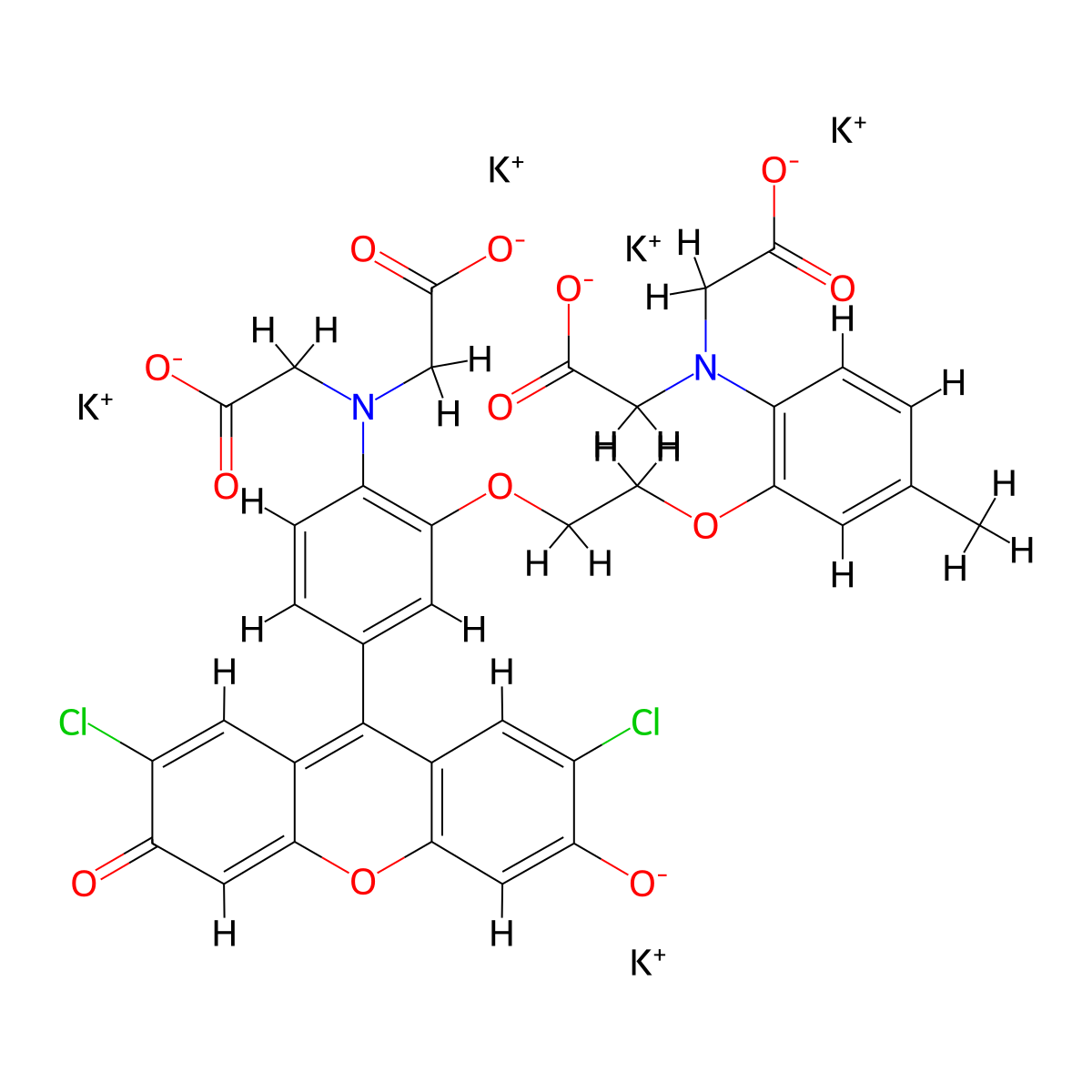 Fluo-3 (potassium salt) molecular structure, CAS 853400-67-6