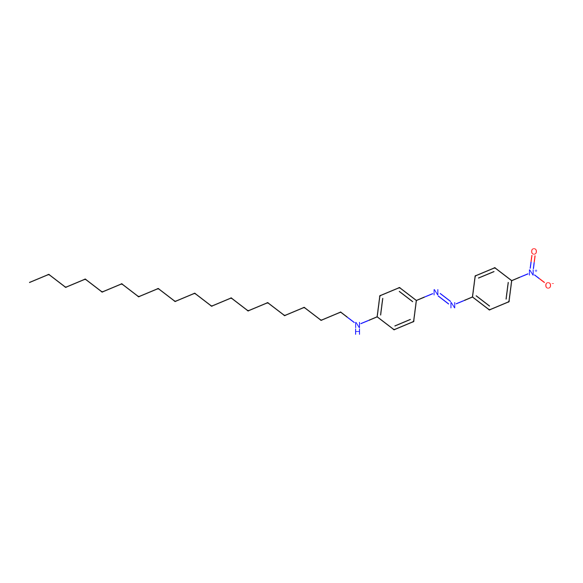 4-[(4-nitrophenyl)diazenyl]-N-octadecylaniline molecular structure, CAS 85342-69-4