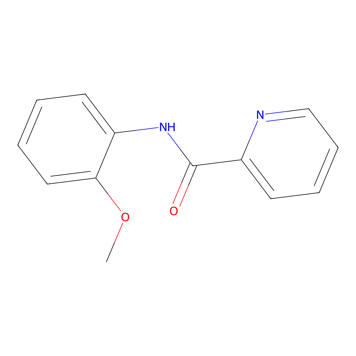 N-(2-Methoxyphenyl)picolinamide molecular structure, CAS 85344-72-5