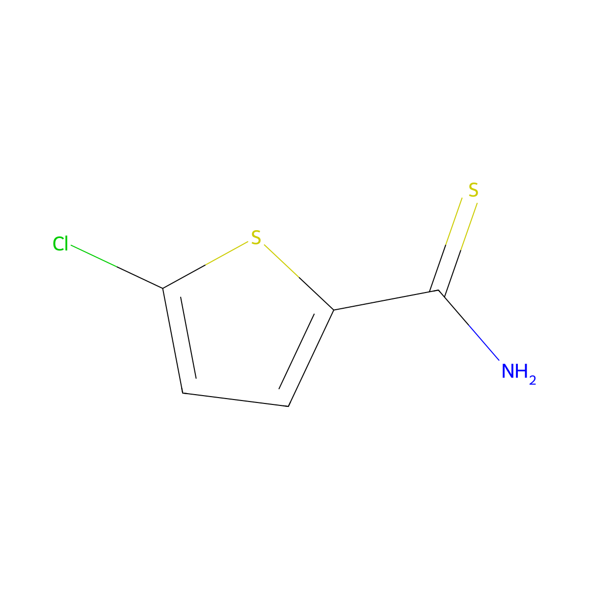 5-Chlorothiophene-2-carbothioamide molecular structure, CAS 85347-12-2