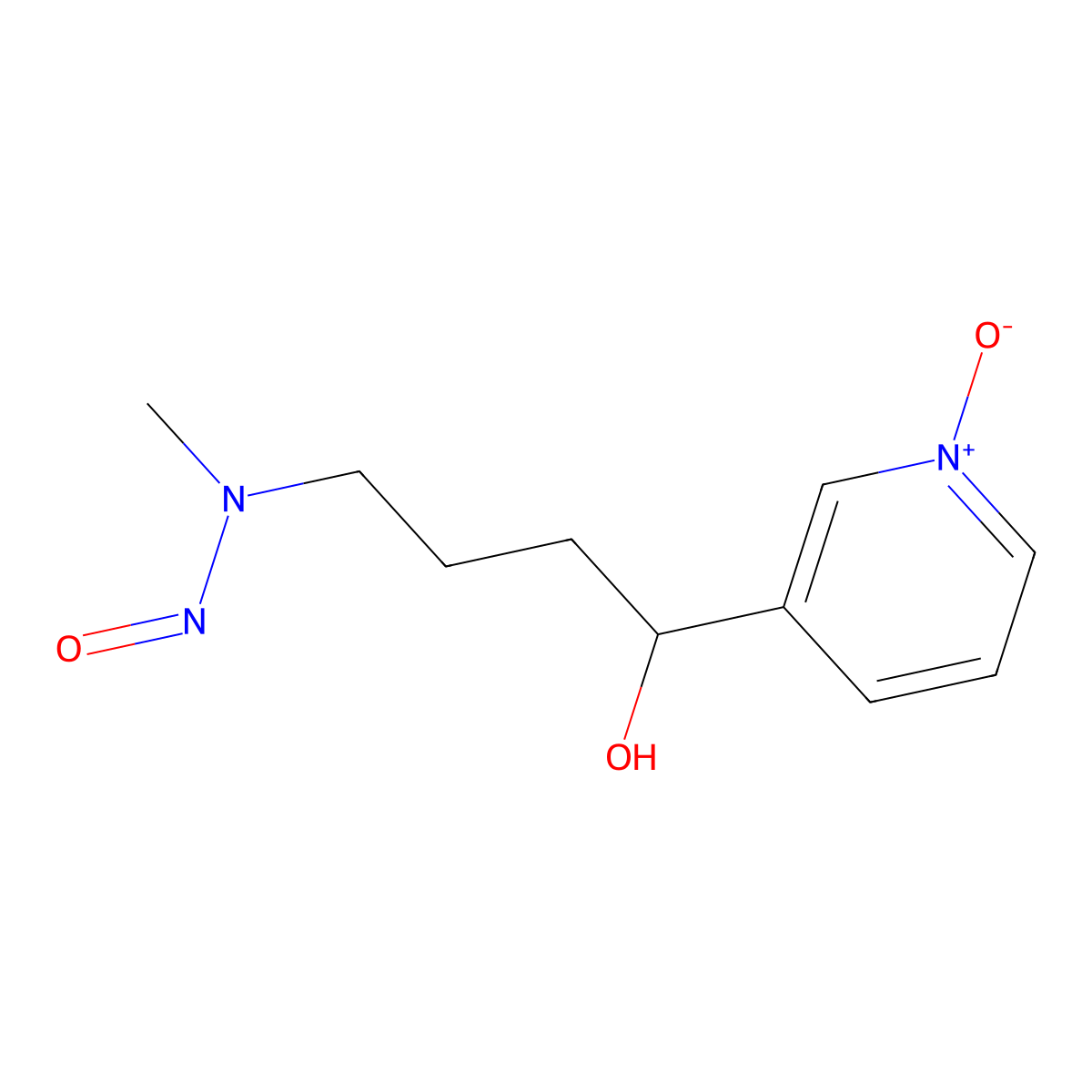 4-(Methylnitrosamino)-1-(3-pyridyl-N-oxide)-1-butanol molecular structure, CAS 85352-99-4