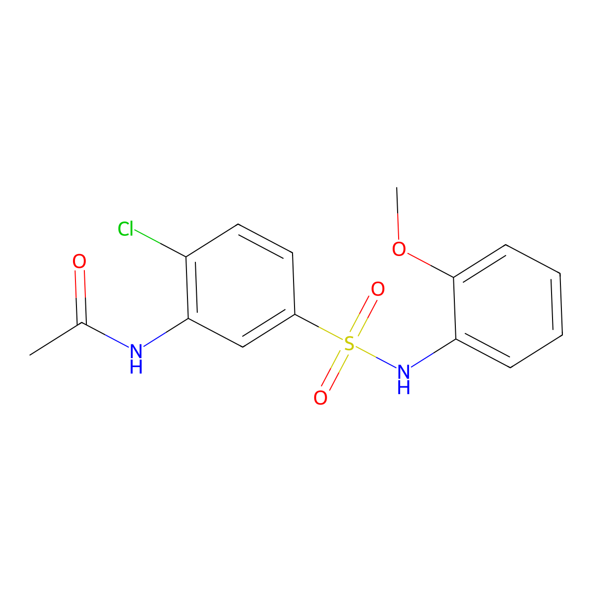 N-{2-chloro-5-[(2-methoxyphenyl)sulfamoyl]phenyl}acetamide molecular structure, CAS 853572-59-5