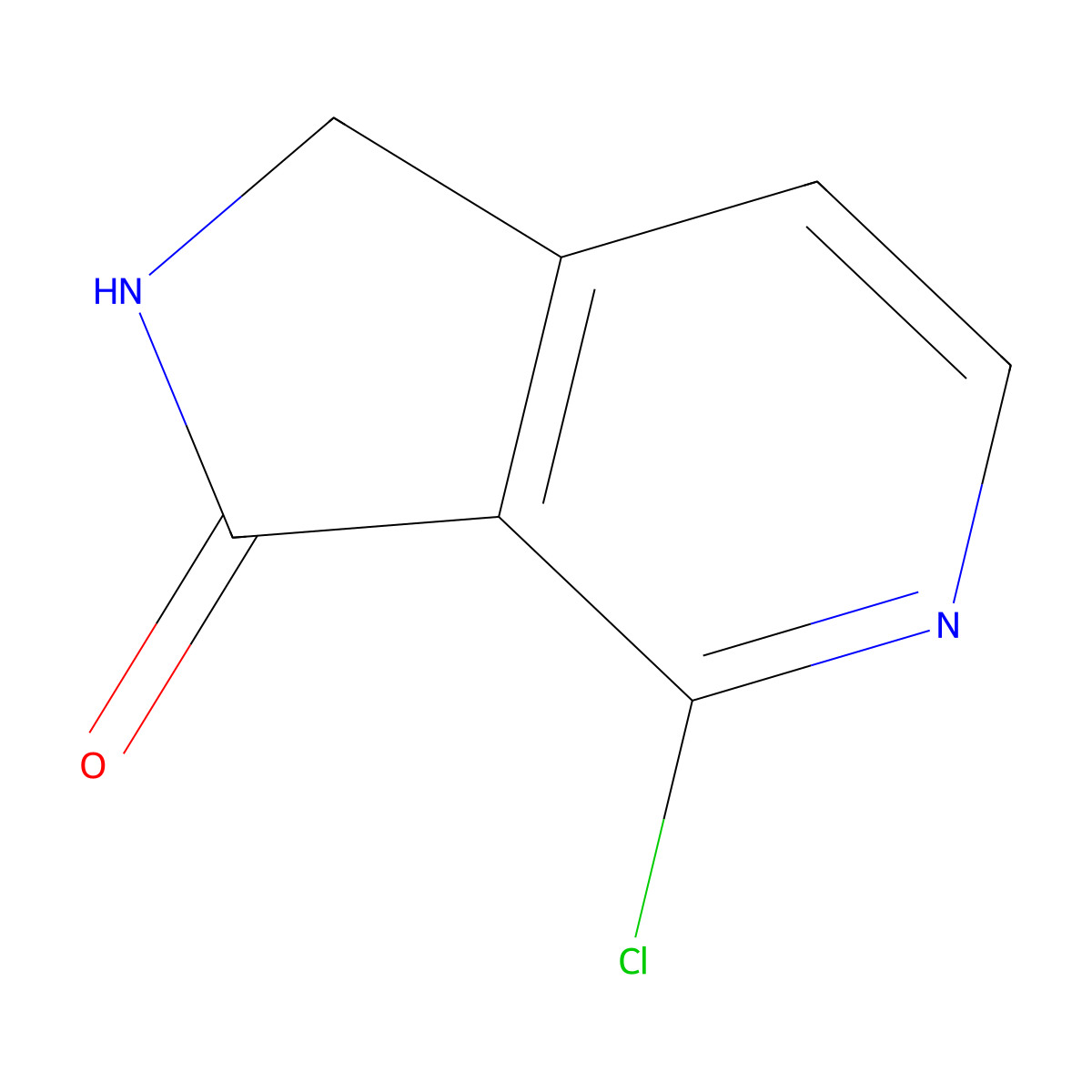 4-Chloro-1H-pyrrolo[3,4-c]pyridin-3(2H)-one molecular structure, CAS 853577-50-1