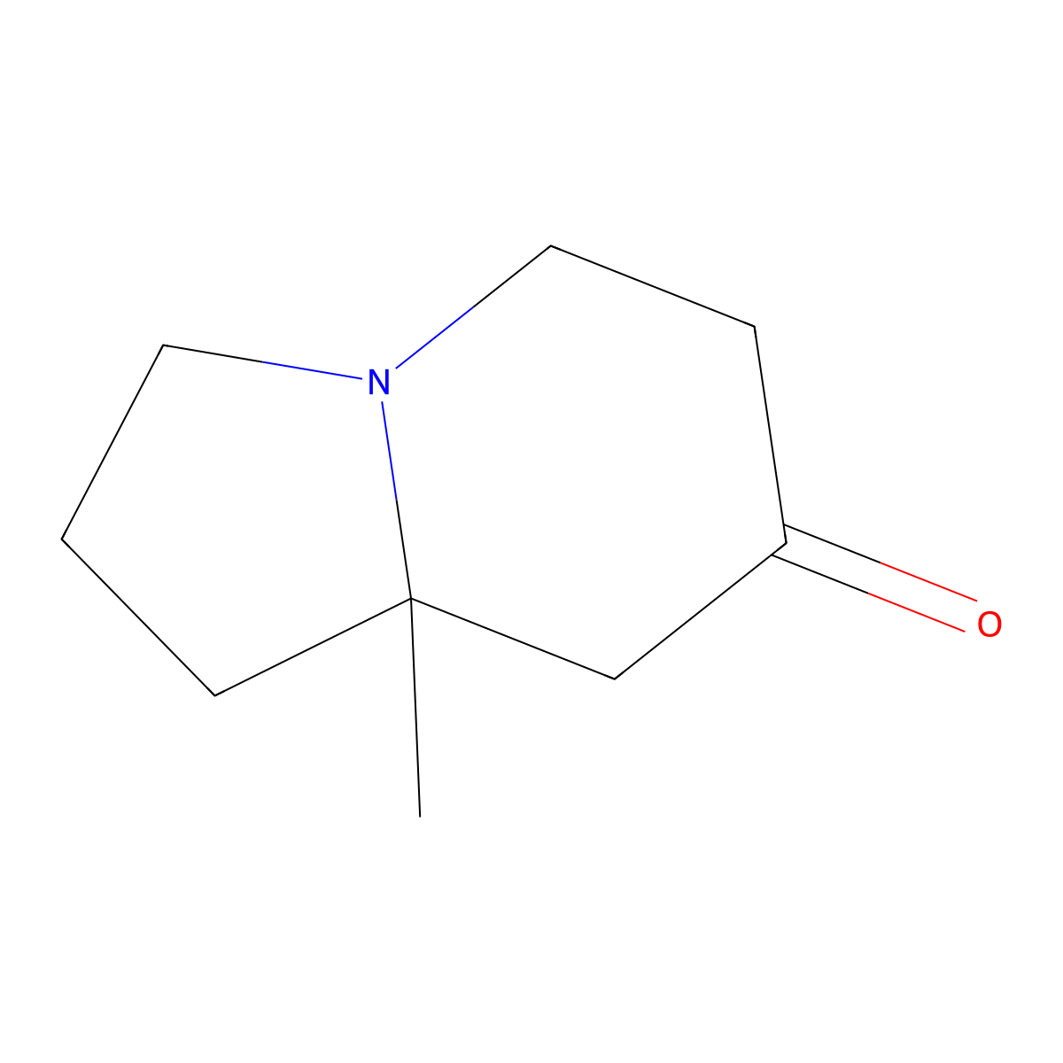 hexahydro-8a-methyl-7(1H)-Indolizinone molecular structure, CAS 85358-22-1