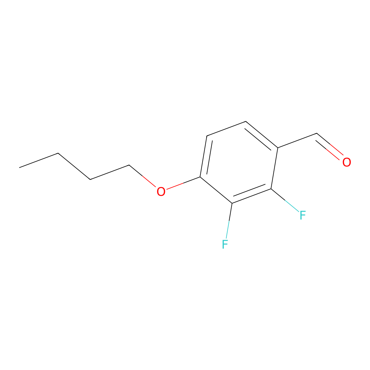 4-Butoxy-2,3-difluorobenzaldehyde molecular structure, CAS 853584-63-1