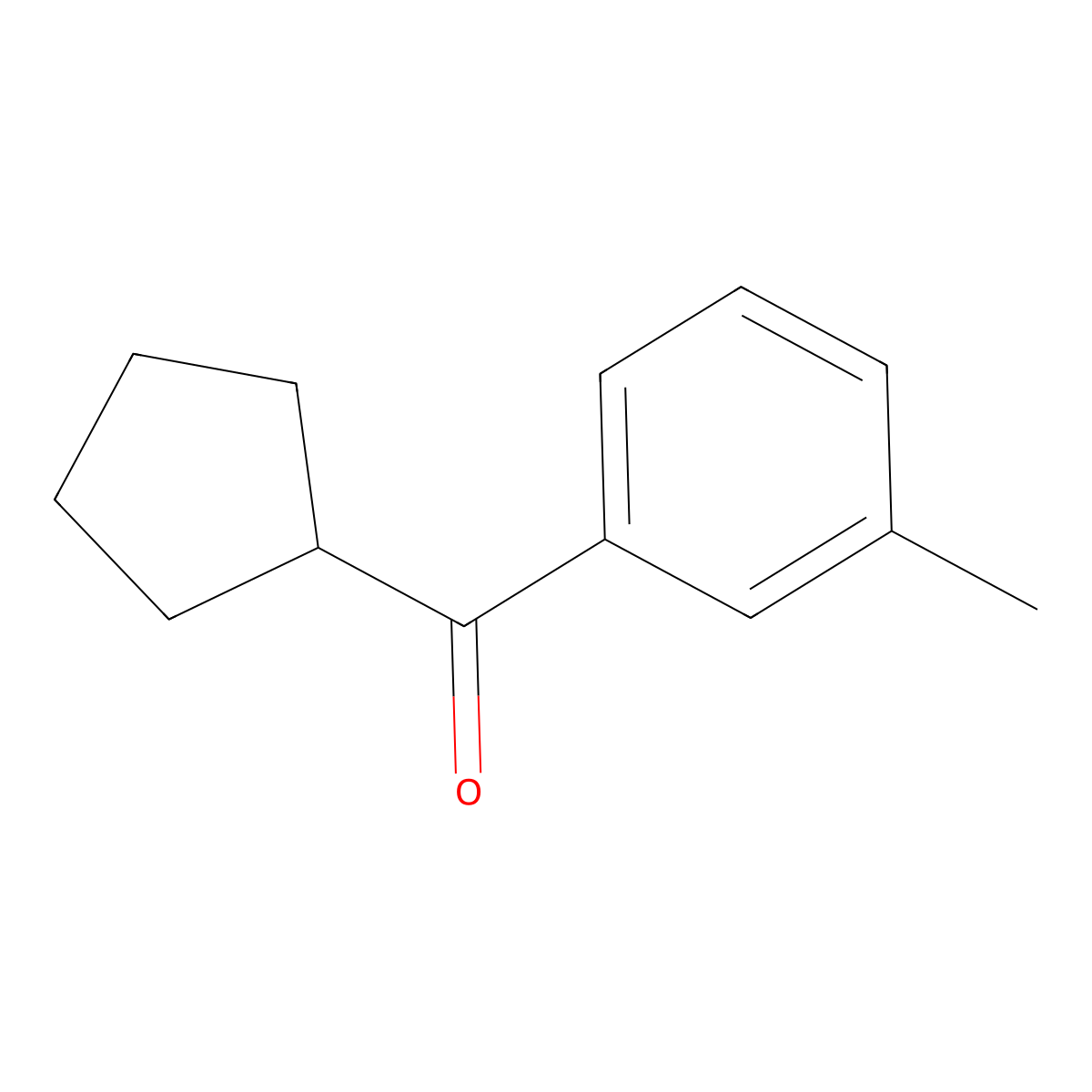 Cyclopentyl(3-methylphenyl)methanone molecular structure, CAS 85359-50-8