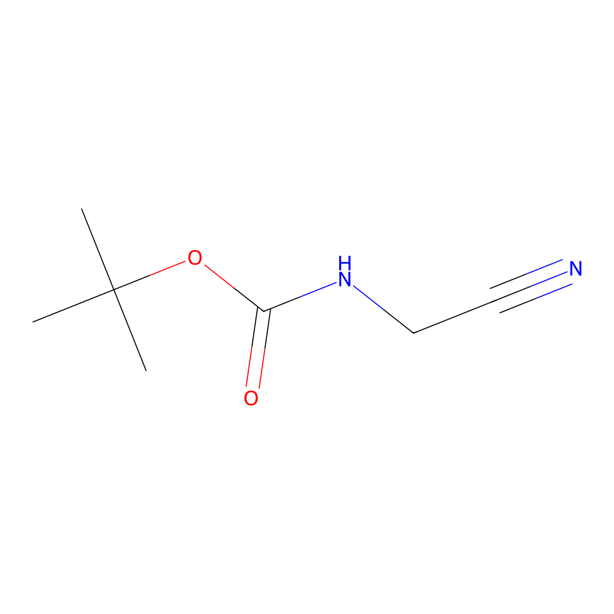 tert-butyl N-(cyanomethyl)carbamate molecular structure, CAS 85363-04-8