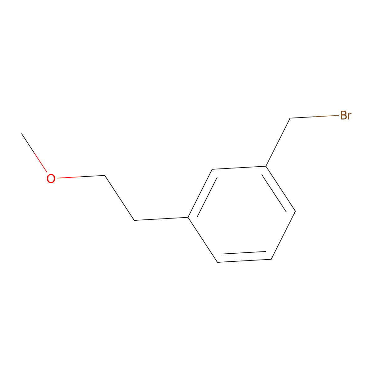1-(Bromomethyl)-3-(2-methoxyethyl)benzene molecular structure, CAS 853643-82-0