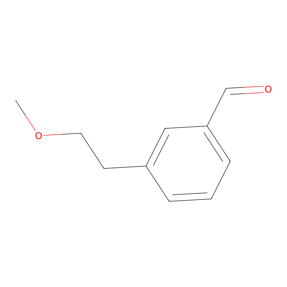 3-(2-Methoxyethyl)benzaldehyde molecular structure, CAS 853643-83-1