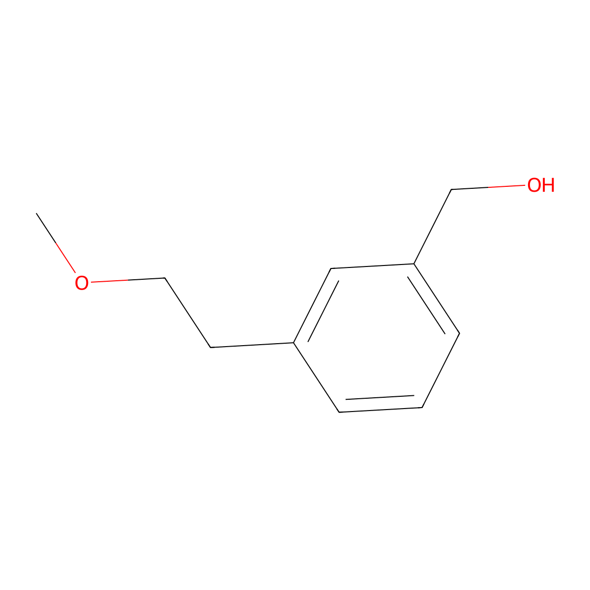 [3-(2-Methoxyethyl)phenyl]methanol molecular structure, CAS 853643-84-2