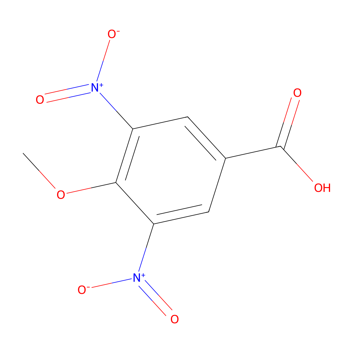 4-Methoxy-3,5-dinitrobenzoic acid molecular structure, CAS 85365-92-0