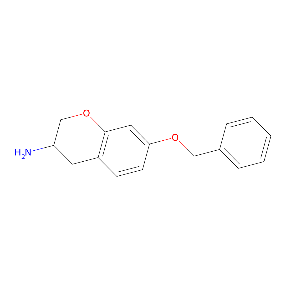 7-(Benzyloxy)chroman-3-amine molecular structure, CAS 853658-96-5