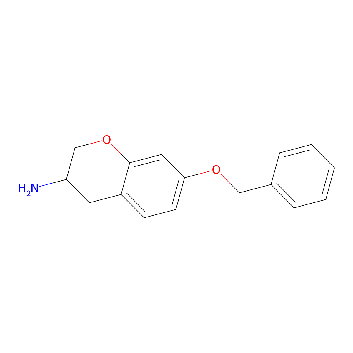 7-(Benzyloxy)chroman-3-amine molecular structure, CAS 853658-96-5