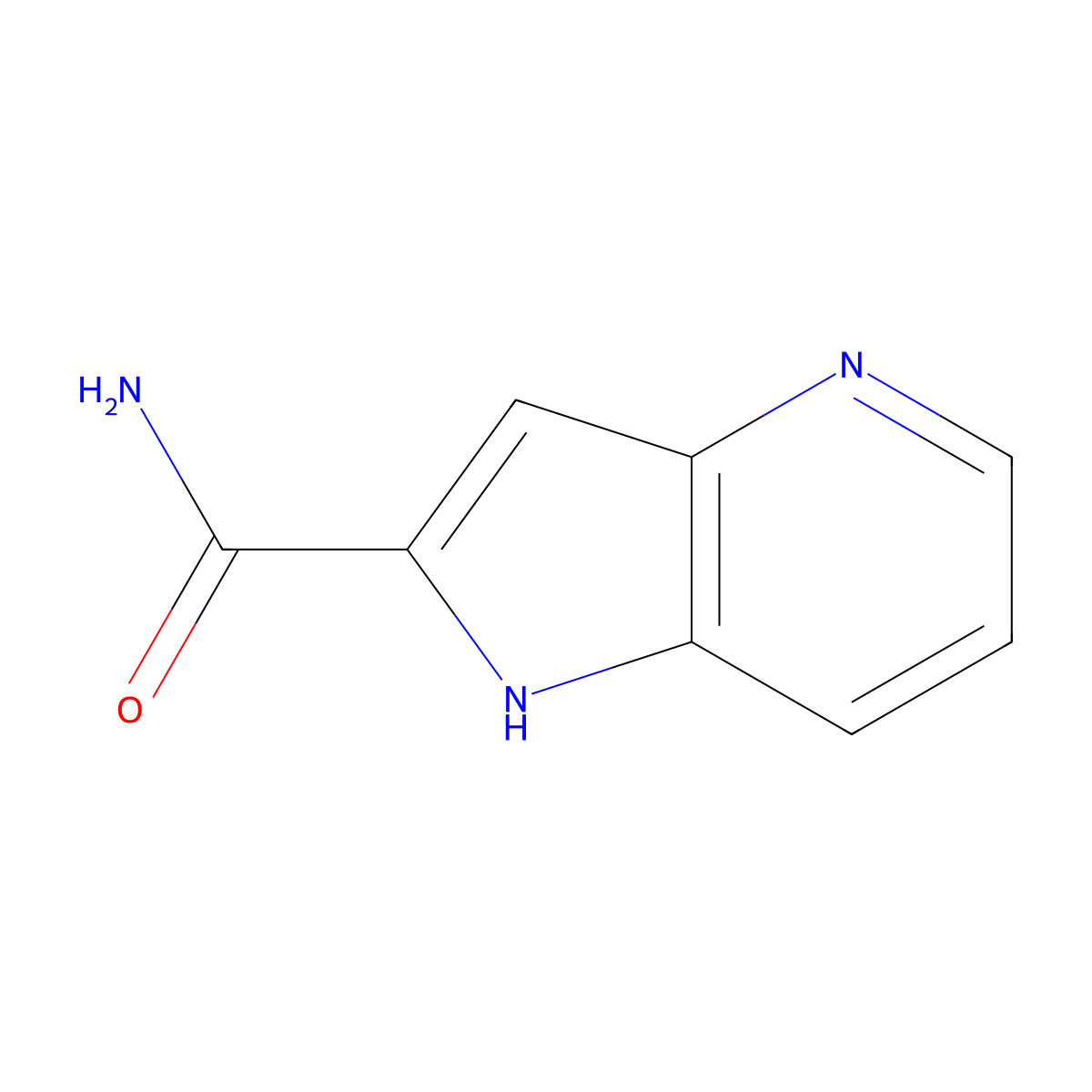 1H-Pyrrolo[3,2-B]pyridine-2-carboxamide molecular structure, CAS 853685-35-5