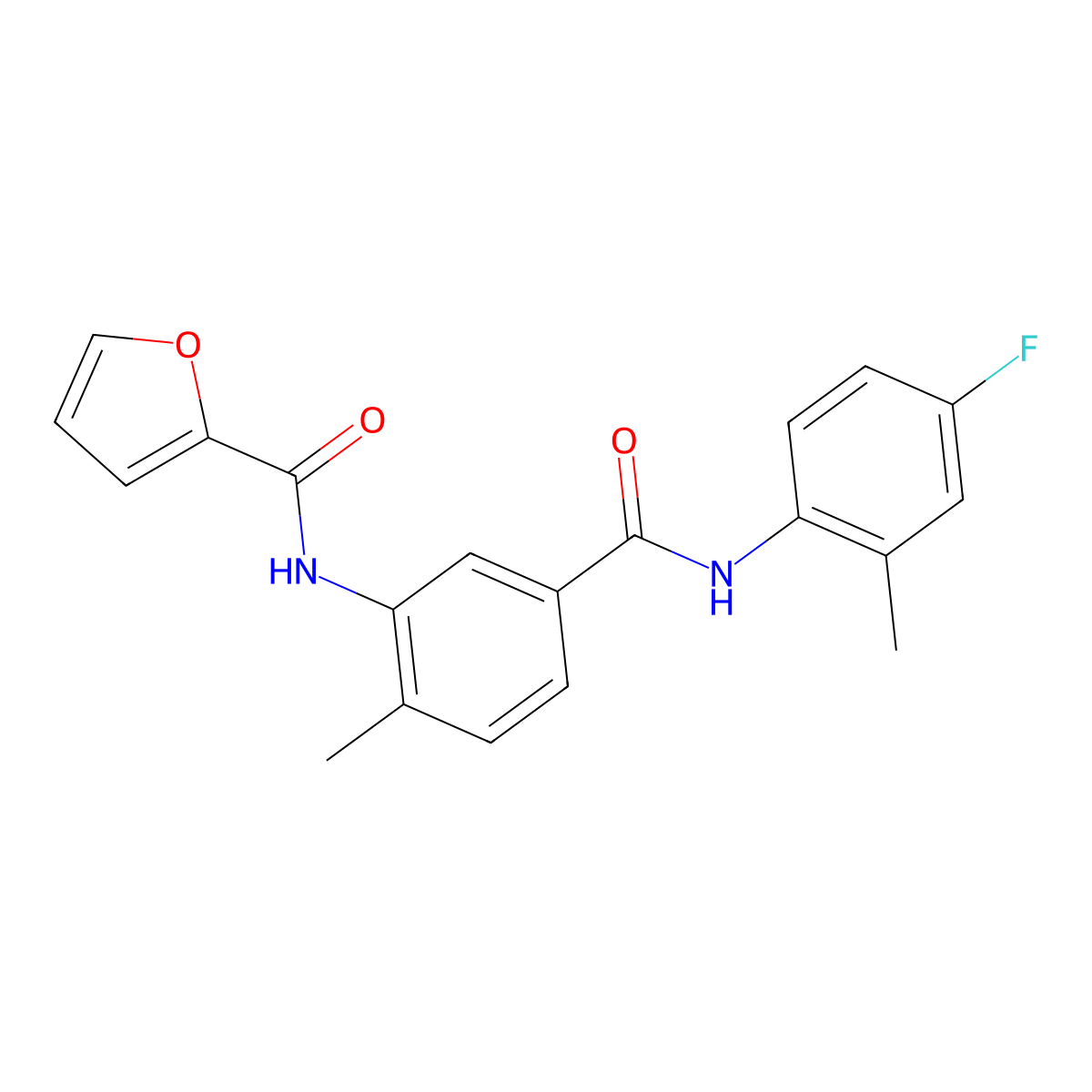 N-(5-((4-Fluoro-2-methylphenyl)carbamoyl)-2-methylphenyl)furan-2-carboxamide molecular structure, CAS 853694-04-9
