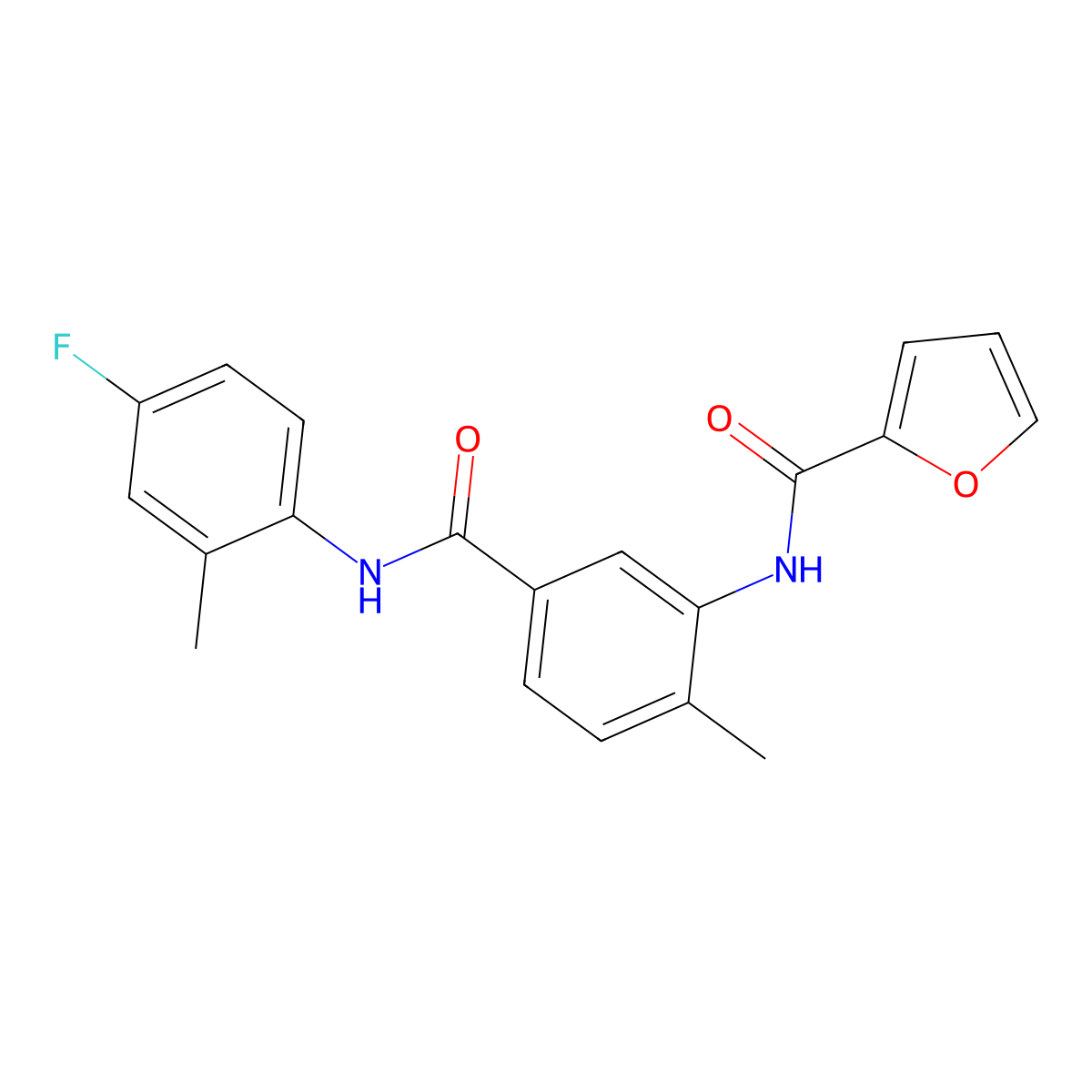 N-(5-((4-Fluoro-2-methylphenyl)carbamoyl)-2-methylphenyl)furan-2-carboxamide molecular structure, CAS 853694-04-9