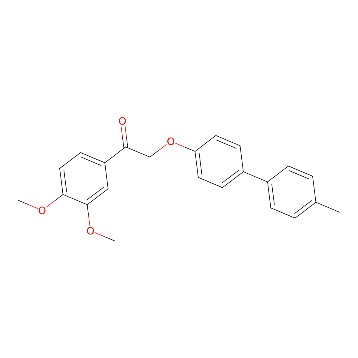 1-(3,4-Dimethoxyphenyl)-2-[4-(4-methylphenyl)phenoxy]ethan-1-one molecular structure, CAS 853724-80-8