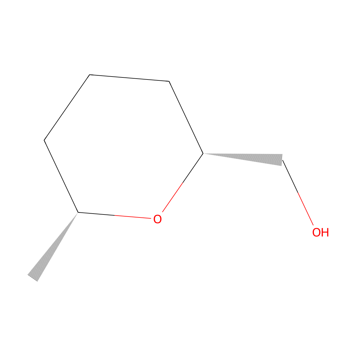 rac-[(2R,6R)-6-methyloxan-2-yl]methanol molecular structure, CAS 85373-54-2