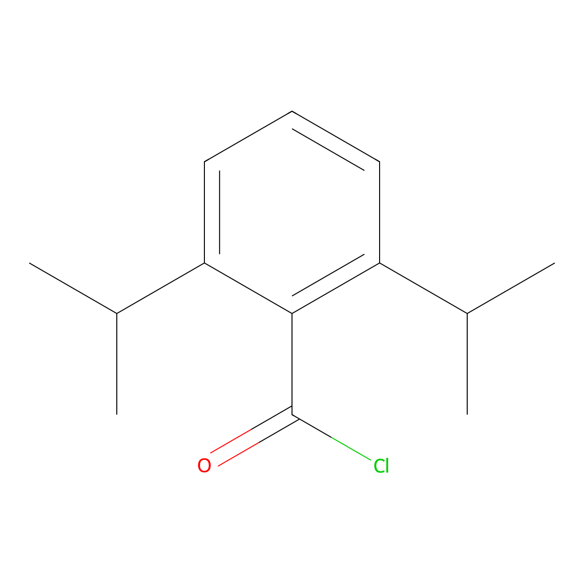 2,6-Di(propan-2-yl)benzoyl chloride molecular structure, CAS 85374-63-6