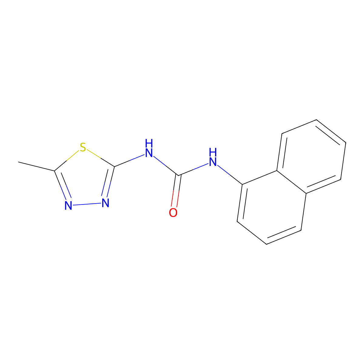 3-(5-Methyl-1,3,4-thiadiazol-2-yl)-1-(naphthalen-1-yl)urea molecular structure, CAS 853744-57-7